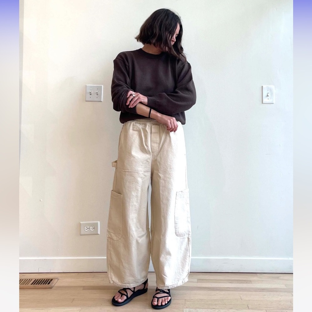 NWT Meals Clothing Chef Pants in Flour - Picture 4 of 11